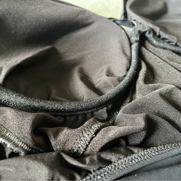 PROFILE BY GOTTEX MOTO LACE UP V-NECK SHIRRED UNDERWIRE ONE PIECE SWIMSUIT - Picture 8 of 11